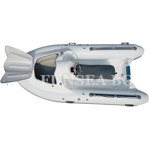 Bote Inflable Económico FUNSEA RIB360J de 12 Pies Estilo Moto Acuática con Casco de Fibra de Vidrio PVC Hypalon en V Profunda Mini Lancha Rápida Pontón para 3 Personas - Product Image 5