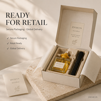 Diffuseur de parfum d'ambiance en verre de 100 ml avec bâtonnets en rotin, diffuseur d'arômes de luxe pour boutique de cadeaux, hôtel, spa et marque privée OEM