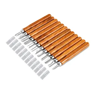 SK2 Carbon Steel Sculpting Knives 12PCS Holzschnitzmesser Set Kit für DIY Sculpture Carpenter Experten Anfänger