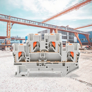 พิมพ์รหัสสินค้า PTTB2.5 บล็อกเทอร์มินัลแบบสองชั้น แบบอินไลน์ เชื่อมต่อขึ้น-ลง PTTB2.5-PV เชื่อมต่อแบบ Push-In 4 รู 30A 500V - Product Image 3