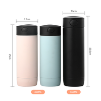 Gobelet à café 12oz 16oz avec couvercle à ouverture rapide à une main, double paroi, en acier inoxydable 304, isolé sous vide, tasse de voyage anti-fuite, sans BPA