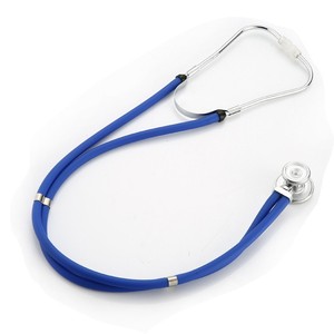 Stéthoscope double tête argenté KT-102A, instrument médical multifonctionnel transfrontalier avec crochet d'oreille de classe II - Product Image 5