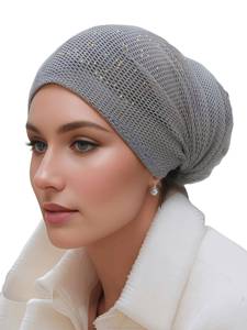 Headscarf with snap fasteners, breathable mesh fabric, eco-friendly, Muslim women's headscarf, <b>neck</b> <b>warmer</b>, headscarf hat, - Product Image 6