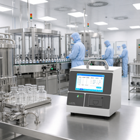Compteur de particules haute précision KQ-4128A 28,3 L/min à débit élevé, détection 5-100 µm pour l'audit des salles blanches pharmaceutiques