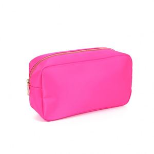 Bolsas de Maquillaje y Cosméticos de Nailon con Patrón de Letras Grandes, Tamaño M, para Niñas, con Cierre, para Viajes - Product Image 2