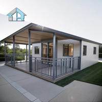 Rumah Kontainer Mewah Ekspansiabel 20ft Terlaris Desain Modern Pemasangan Cepat Tahan Air Bernapas Kantor Sementara