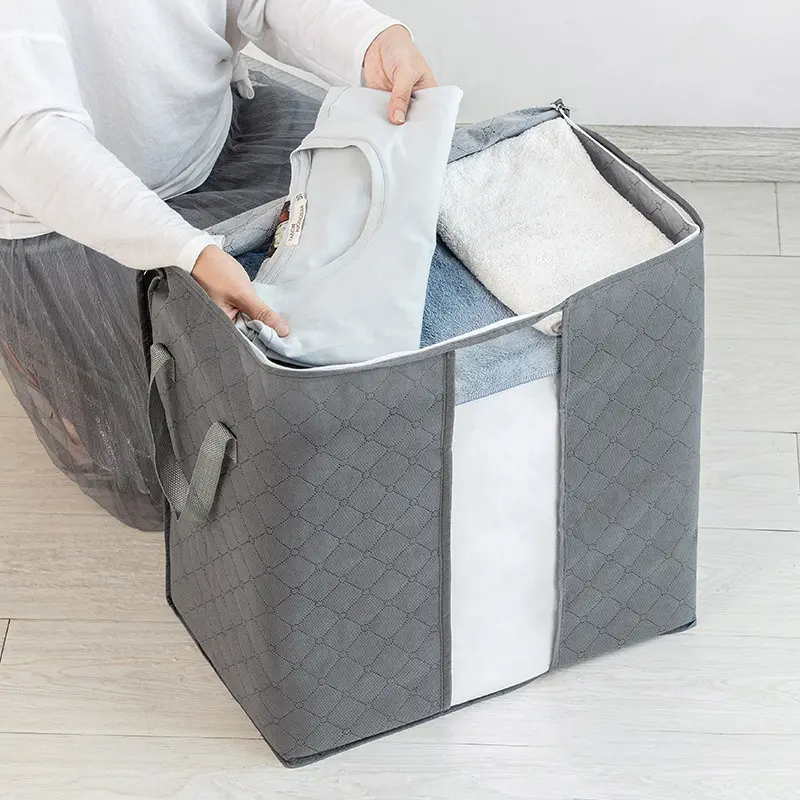 Amazono hot Home Storage Organizer Tissu non tissé sous les vêtements de lit Grand sac de rangement pour couette Rangement et organisation à domicile