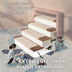 Customized Modern Tufted <b>Super</b> <b>Soft</b> Touch Extra Thick Plush Japanese Tatami Mat <b>Rug</b> for Baby Play Area with Non-Slip Backing - Product Image 2