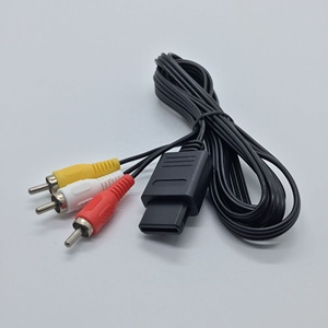 Cho SNES <span class=keywords><strong>AV</strong></span> Cáp cho N64 gamecube RCA cáp <span class=keywords><strong>AV</strong></span> Composite Cáp <span class=keywords><strong>Adapter</strong></span> âm thanh video dây 1.8m - Product Image 4