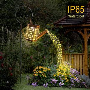 Lampes de jardin solaires pour l'extérieur Lanterne solaire suspendue Arrosoirs avec crochet de <span class=keywords><strong>berger</strong></span> pour <span class=keywords><strong>lampe</strong></span> de décoration de pelouse de cour de patio - Product Image 3