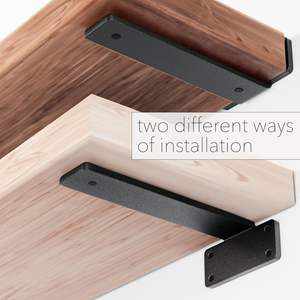 ชั้นวางของเหล็กหนา12นิ้วชั้นวางของลอยตัวเหล็กหนา1/5นิ้วพร้อมสกรูรองรับชั้นวาง - Product Image 2