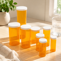 Frasco de Plástico con Tapa a Presión para Medicamentos, Contenedor de Plástico para Almacenamiento de Píldoras y Cilindros de Medicina