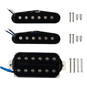 Set di pickup per chitarra elettrica, kit fai da te, configurazione SSH con singolo coil e humbucker Alnico 5, parti di ricambio - Product Image 6