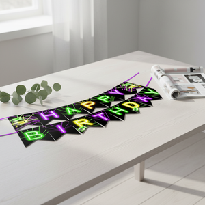 Bannière d'<span class=keywords><strong>anniversaire</strong></span> personnalisée pour fête sur le thème du Laser Tag avec nom et âge, design personnalisé, pour intérieur et extérieur - Product Image 6