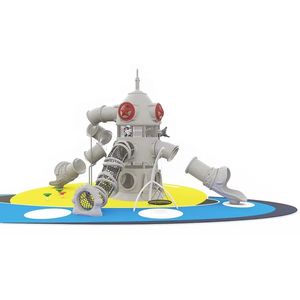Columpio de Plástico con Temática Espacial para Exteriores, Patio Trasero, Resistente <span class=keywords><strong>al</strong></span> Desgaste, Casa de Juegos, Tobogán Grande, Juego de Juegos Duradero para Exteriores, Zhejiang - Product Image 2