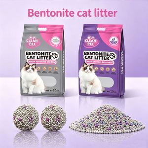 Litière pour chat minérale écologique, litière pour chat sphérique au charbon actif - 99% sans poussière, hautement absorbante, litière pour chat en bentonite de sodium - Product Image 1