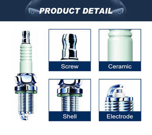 Bougie d'allumage de résistance d'électrode de cuivre de haute performance pour le moteur de voiture - Product Image 4