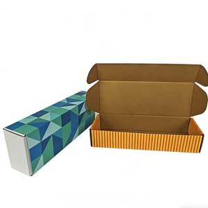 Emballage personnalisé en carton pliable, emballage luxueux en papier kraft, petite boîte en carton ondulé, boîtes d'emballage - Product Image 2