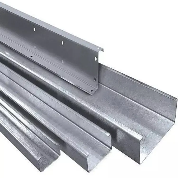 Hafif çelik dikme astm a36 galvanizli gönderilecek çelik c kanal çubuğu 2x4x6m çatı makas