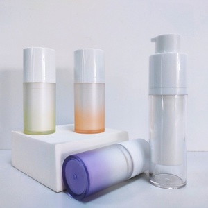 Customized Hot Selling Matte Frosted Colorful Hair Oil <b>Bottles</b> Cosmetic Airless Containers Airless <b>Pump</b> <b>Bottle</b> for Skincare - Product Image 6