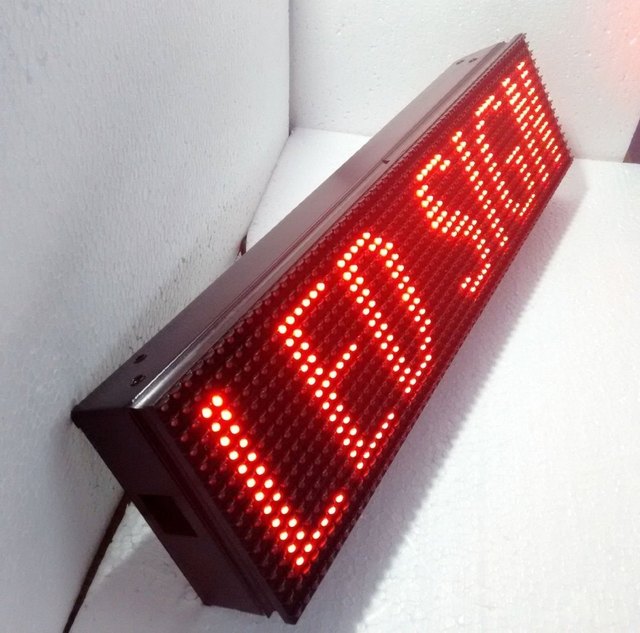 Outdoor Indoor Waterproof 96*32cm Long LED Screen P10 Full Color Advertising Screen For Showing Text Digital Billboard