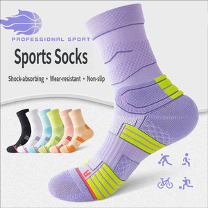 Calzini Sportivi da Donna con Ammortizzazione in Spugna, Traspiranti, per Corsa e Allenamento in Palestra, Anti-Odore e Assorbenti - Product Image 1