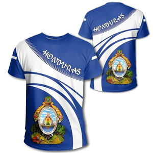 T-Shirt da uomo di ultima progettazione Honduras SAN <span class=keywords><strong>Pedro</strong></span> Sula Tribal nazionale emblema grafico t-Shirt stampa su richiesta girocollo da uomo - Product Image 3