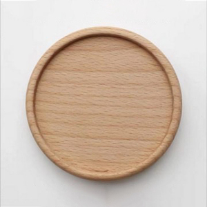 Sous-verres ronds décoratifs durables en bois de hêtre et d'acacia, design moderne, personnalisables par IStapromo Gifts - Product Image 3