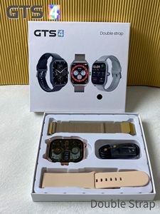 Montre connectée carrée GTS4, étanche IP67, boîtier en acier, appels, puce ultra basse consommation, 2 bracelets, suivi sportif et du sommeil, <span class=keywords><strong>4</strong></span> jours d'autonomie - Product Image 4