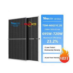 Paneles Solares Topcon Tipo N, Módulo Fotovoltaico Bifacial de 690W-720W, Módulos Solares HJT de Alta Eficiencia de 695W 700W 705W 710W - Product Image 2