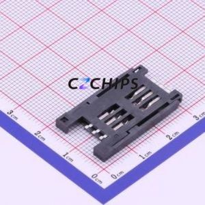 DS1138-02-06SS4BOR SIM Card Connector SMD Connector Plug-In Type Mini SIM Card Card Holder 2.6mm - Product Image 2