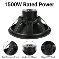 Subwoofer professionnel en néodyme de 18 pouces, 1500W AES, bobine vocale de 5 pouces, 96dB, haute sensibilité, pour système Line Array