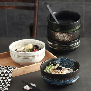 Vajilla de Cerámica Japonesa Reactiva al Calor para Restaurantes, Tazón para Sopa de Carne y Fideos para el Hogar - Product Image 1