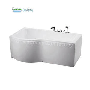 <span class=keywords><strong>Baignoire</strong></span> de jupe <span class=keywords><strong>en</strong></span> acrylique <span class=keywords><strong>en</strong></span> forme P, Tube irrégulier, bassin avec écran de douche - Product Image 1