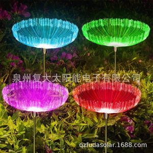 Solar Garden Fiber Optic <b>Light</b> <b>Led</b> Jellyfish Ground Stake Outdoor Meteor <b>Shower</b> Effect Decorative Lamp Water Resistant - Product Image 3