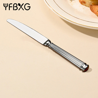 Couverts de luxe forgés, ensembles de couverts en acier inoxydable royal or de haute qualité, ensemble de couverts pour mariage