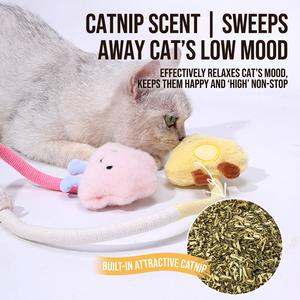 Cat Toys Chew Ropes Interactive Teaser With Cloud Crocodile Cheese Carrot 49cm For Kitten <b>Pet</b> Entertainment Supplies - Product Image 5