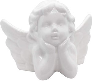 Statue d'ange pour bébé, Sculpture <span class=keywords><strong>de</strong></span> petit enfant, Figurine en porcelaine, ailes, jardin <span class=keywords><strong>de</strong></span> maison - Product Image 3