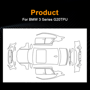 Для BMW 3 серии G20 седан м Спортивная 2023 2024 ТПУ полная Автомобильная прозрачная пленка против царапин предварительно разрезанная защитная пленка - Product Image 3