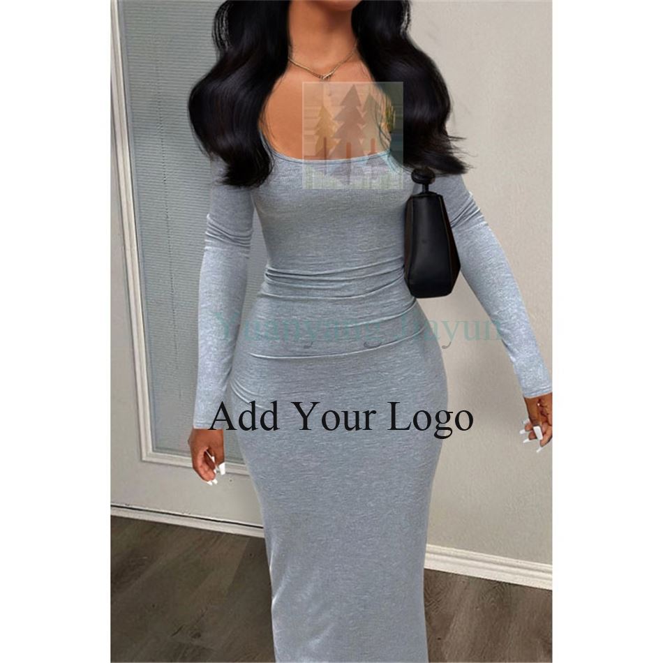 7288-R-Dress Straight Long Sleeve Ribbed square Neck Casual Summer Autumn Black Party Club Knitted Dress| Alibaba.com 7288-R-Dress Straight Long Sleeve Ribbed square Neck Casual Summer Autumn Black Party Club Knitted Dress| Alibaba.com