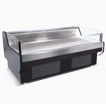 新しいデザインの市販のミートデリ食品チラーフリーザーは、ディスプレイカウンター冷蔵庫の上に役立ちます