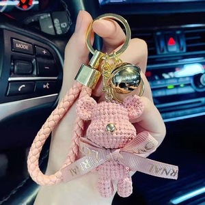 Portachiavi Orsetto in Peluche Corto Stile Nordico Creativo, Accessorio Borsa alla Moda, Anello Portachiavi Auto per Neonati 0-24 Mesi, 31cm-50cm, Ingrosso - Product Image 1