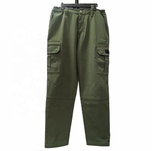 Elastic Waistband Multi Pockets Men's Cargo Work Pants Security Uniform Pant Tactical Work Wear <strong>Trousers</strong> - Product Image 4
