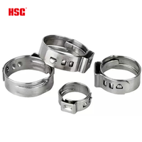 Verstellbare Universelle Edelstahl-CV-Schlauchklemmen Achsmanschetten-Klemmen-Set Schlauchclip für Steckverbindung Antriebswellengelenk 2 Stück