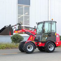 Minicargadora con Certificación CE, Modelo W810, Motor Compacto, Nueva Cargadora Agrícola Diésel con Cabina, Venta al Por Mayor