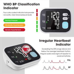 Misuratore di Pressione Sanguigna Elettronico Wireless per Adulti con Display LCD Automatico per Braccio Superiore Alta Precisione Certificato CE Classe II - Product Image 4