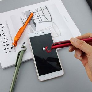 Wholesale Custom Logo Advertising Phone Stand Stylus <b>Pen</b> Promotional Office Use Plastic Material - Product Image 3