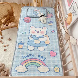 유아 어린이 침대 패드 방수 보호 침대 베이지 패딩 라이너 장착 공기 매트리스 Prottor 아기 침대 매트리스