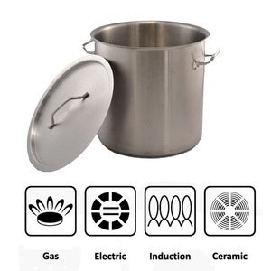 Batterie de cuisine à induction commerciale d'usine OEM Marmite en acier inoxydable de <span class=keywords><strong>40</strong></span> <span class=keywords><strong>cm</strong></span> pour restaurants - Product Image 3