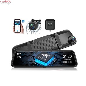 4K Mirror Dash <span class=keywords><strong>Cam</strong></span> mit Hardwire Kit (für 24H Park modus) und 33ft Verlängerung kabel (für Rückfahr kamera) - Product Image 1
